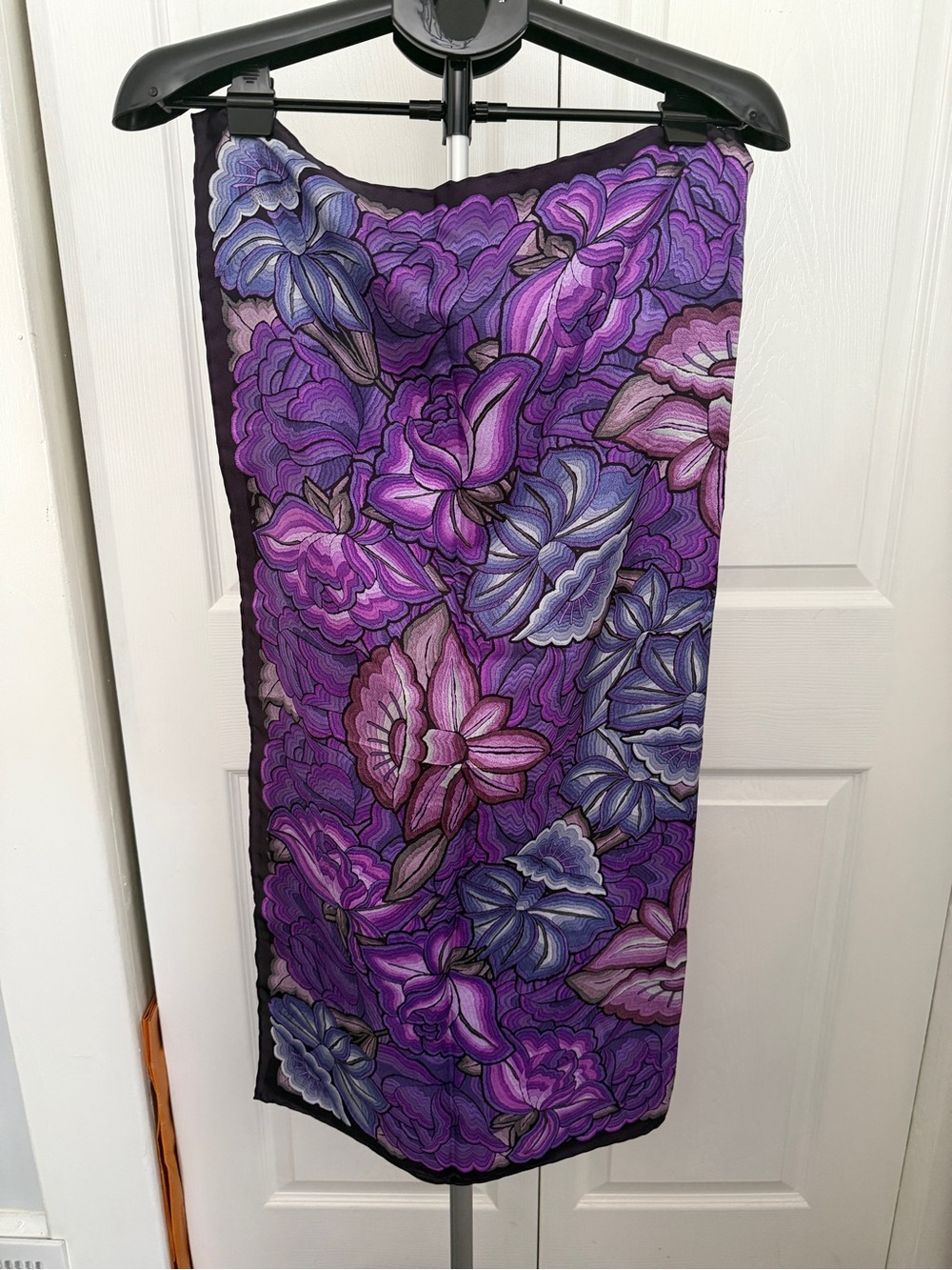 Pineda Covalin Floral Large Silk Wrap Scarf
